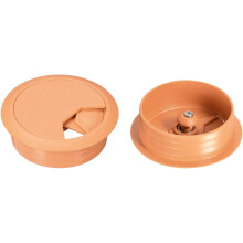 Cable Hole Cover, 2 inches Plastic Desk Grommet for Wire Organizer, 10Pcs Orange