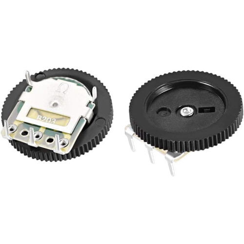 20K Ohm Dial Wheel Potentiometer for Audio Stereo Volume Switch Control 16x6mm 20Pcs
