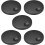 5pcs Potentiometer Control Knobs for Encoder Code Switch Acrylic Volume Tone Knobs Black D Type 6mm 1