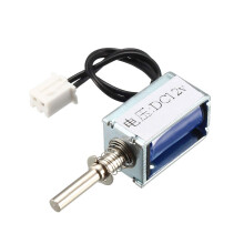DC 12V 3mm/35g 4mm Push Pull Type Mini Solenoid Electromagnet, Open Frame, Linear Motion