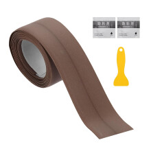 Caulk Tape Waterproof, 0.83 Inch x 3.28 ft Self-Adhesive Sealant Sealing Strip Caulking Sealant Tape PVC with Tool for Kitchen Sink Toilet Bathroom Ba