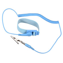 Anti Static Wrist Straps, ESD Components, Stainless Steel Magnetic Tray Grounding Wire Alligator Clip Light Blue