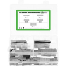 23 Gauge Headless Pins Nails, Stainless Steel 3/8", 9/16", 3/4", 1", 1-3/16" Length for Molding Cabinetry Building, 10000Pcs