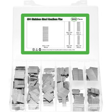 23 Gauge Headless Pins Nails, Stainless Steel 3/8", 9/16", 3/4", 1", 1-3/16" Length for Molding Cabinetry Building, 5000Pcs