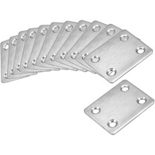 Repair Plate, 47mm x 38mm, Flat Fixing Mending Bracket Connector, 12 Pcs