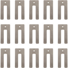 15Pcs Horseshoe Tile Spacers, 1/4 Inch U Shape Tile Shims, Plastic Shims for Leveling System, Ceramic Floor Wall Installation, Level Windows, Toilet,
