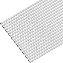 304 Stainless Steel Capillary Tube, 1.5mm OD 1.3mm ID 254mm Length Round Seamless Metal Straight Pipe 0.1mm Thick Weldable Tubing for Industry DIY (0.