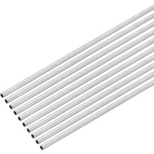 304 Stainless Steel Capillary Tube, 1.5mm OD 0.7mm ID 305mm Length Round Seamless Metal Straight Pipe 0.4mm Thick Weldable Tubing for Industry DIY (0.