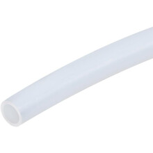 3.3ft PTFE Tube 1.6mm ID x 3.2mm OD PTFE Tubing for PLA ABS 3D Printer Filament, White Connector Tubing