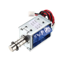 DC 6V 2A 100g Force 10mm Stroke,Pull Type,Open Frame,Electromagnetic Solenoid Lock