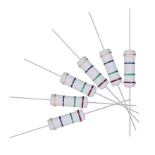 100Pcs 15 Ohm Resistor, 2W 5% Tolerance Metal Oxide Film Resistors, Axial Lead, Flame Proof for DIY Electronic Projects and Experiments