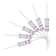 60Pcs 0.22 Ohm Resistor, 2W 5% Tolerance Metal Oxide Film Resistors, Axial Lead, Flame Proof for DIY Electronic Projects and Experiments