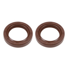 Oil Seal 25mm Inner Dia 36mm OD 7mm Thick Fluorine Rubber Double Lip Seals 2Pcs