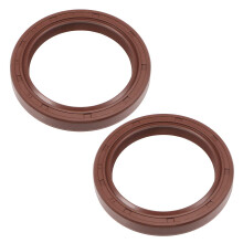 Oil Seal 40mm Inner Dia 52mm OD 7mm Thick Fluorine Rubber Double Lip Seals 2Pcs