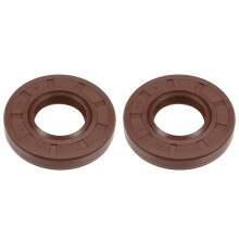 Oil Seal 25mm Inner Dia 52mm OD 8mm Thick Fluorine Rubber Double Lip Seals 2Pcs