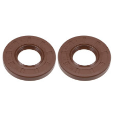 Oil Seal 25mm Inner Dia 52mm OD 7mm Thick Fluorine Rubber Double Lip Seals 2Pcs
