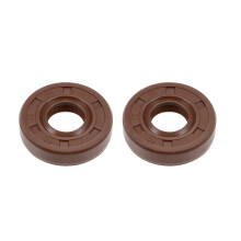 Oil Seal 12mm Inner Dia 28mm OD 7mm Thick Fluorine Rubber Double Lip Seals 2Pcs