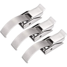 1.83-inch SUS304 Stainless Steel Draw Toggle Latch with Spring-Steel Hook - 3 Pcs