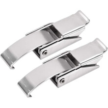 2.87-inch SUS304 Stainless Steel Draw Toggle Latch with Spring-Steel Hook - 2 Pcs