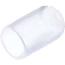 20pcs Rubber End Caps 8mm(5/16") ID Vinyl PVC Round Tube Bolt Cap Cover Screw Thread Protectors Clear