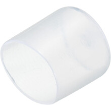 20pcs Rubber End Caps 25mm(1") ID Vinyl PVC Round Tube Bolt Cap Cover Screw Thread Protectors Clear
