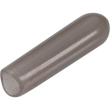 20pcs Rubber End Caps 3mm(1/8") ID Vinyl PVC Round Tube Bolt Cap Cover Screw Thread Protectors,Brown