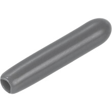 20pcs Rubber End Caps 2mm(1/16") ID Vinyl PVC Round Tube Bolt Cap Cover Screw Thread Protectors Dark Grey