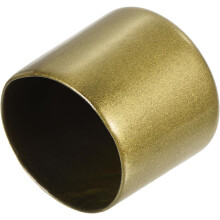 20pcs Rubber End Caps 34mm ID Vinyl Round Tube Bolt Cap Cover Thread Protectors Gold