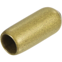 20pcs Rubber End Caps 5.5mm ID Vinyl Round Tube Bolt Cap Cover Thread Protectors Gold