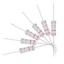 30Pcs 3.3 Ohm Resistor, 2W 5% Tolerance Metal Oxide Film Resistors, Axial Lead, Flame Proof for DIY Electronic Projects and Experiments