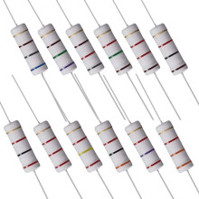 60 Pcs 5W Metal Oxide Film Resistor 680,750,820,1K,1.2K,1.5K,2K,2.2K,2.4K,2.7K,3K,3.3K Ohm +/-5%