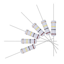 30Pcs 100K Ohm Resistor, 2W 5% Tolerance Metal Oxide Film Resistors, Axial Lead, Flame Proof for DIY Electronic Projects and Experiments