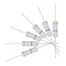 30Pcs 470K Ohm Resistor, 2W 5% Tolerance Metal Oxide Film Resistors, Axial Lead, Flame Proof for DIY Electronic Projects and Experiments