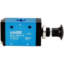 Pneumatic Solenoid Valve, 2 Position 3 Way G1/4 Aluminum Alloy Air Hand Lever Operated Manual Control Push-pull Direct Acting Type