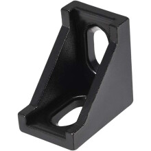Inside Corner Bracket Gusset, 28mm x 28mm for 2020 Series Aluminum Extrusion Profile, 25 Pcs (Black)