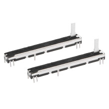 2pcs Fader Variable Resistors 75mm Straight Slide Potentiometer B103 10K Ohm Linear Double Potentiometers for Dimming Tuning