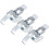 3.62-inch Galvanized Draw Toggle Latch with Spring-Steel Hook - 3 Pcs 1