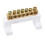 Copper Screw Terminal Block Connector Bar 100A Double Row Bridge Shape Ground Wire 7 Positions 1