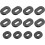 Side Cover Grommet Single Side Rubber Oval Washer 2Set 1