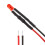 20Pcs 3mm Pre Wired LED, Red DC12V Diffused Lens, Light Emitting Diodes 1