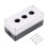Push Button Switch Control Station Box 22mm 3 Holes Black and Light Gray 1
