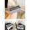 Makeup Storage Bag Toiletry Bag Solid Color Cosmetic Clutch Makeup Organizer Khaki 10