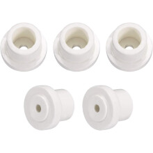 5pcs 5.2mm Hole Dia Ceramic Insulator Bead Round Shaped Insulation Bead 15mm Inner Dia for Heat Shrink Tubing Heating Wire
