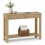 (2 Drawer, Oak) Hallway Console Table with USB Ports and Shelf 1