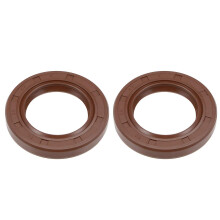 Oil Seal 30mm Inner Dia 47mm OD 7mm Thick Fluorine Rubber Double Lip Seals 2Pcs