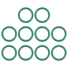 Fluorine Rubber O-Rings, 24mm OD 19.2mm ID 2.4mm Width FKM Seal Gasket for Machinery Plumbing, Green, Pack of 10