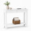 (2 Drawer, White) Hallway Console Table with USB Ports and Shelf 1