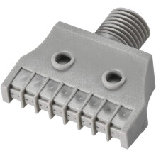 Flat Nozzle G1/4 Male Thread ABS Air Blow Off Mini Flat Jet Nozzle Gray
