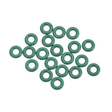 Fluorine Rubber O-Rings, 9mm OD 4.2mm ID 2.4mm Width FKM Seal Gasket for Machinery Plumbing, Green, Pack of 20