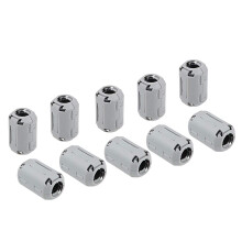 9-13mm Ferrite Cores Ring Clip-On RFI EMI Noise Suppression Filter Cable Clip, Grey 10pcs